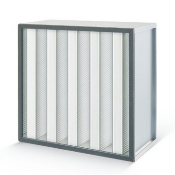 610-610-292mm Mini Plate V-Bank Combined H14 HEPA Filter