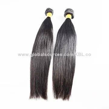 Queen hair products natural straight Peruvian hair weft, natural straight hair