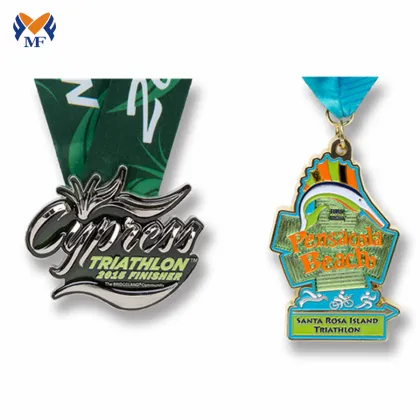 Metal Cheongsam Shape Shanghai Marathon Medal
