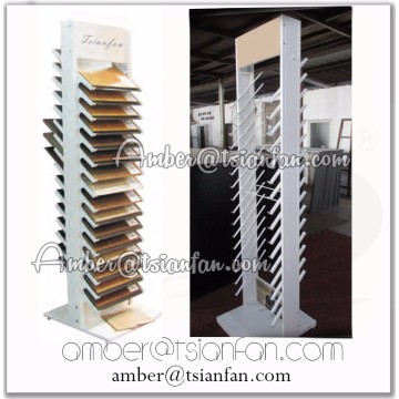 WJ007 Waterfall Display Rack for Timber Sample , Wood Flooring Tile Display Stand