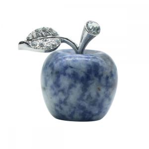 Содалит 1,2 дюйма Apple Gemstone Crafts для украшения домашнего офиса