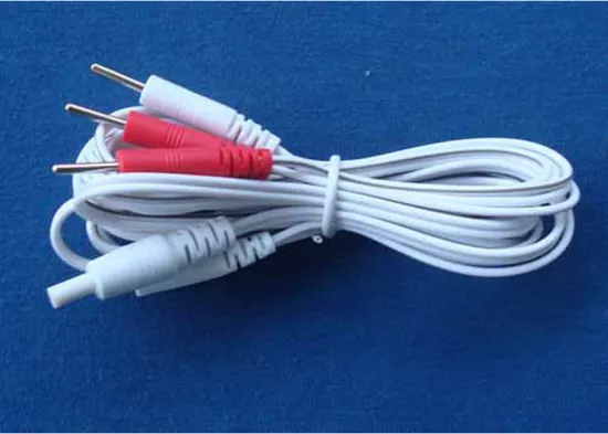Therapy Equipment Medical Cable With 4pin /t Ens Unit Lead Wire For Electrode Pulse Massager Machine
