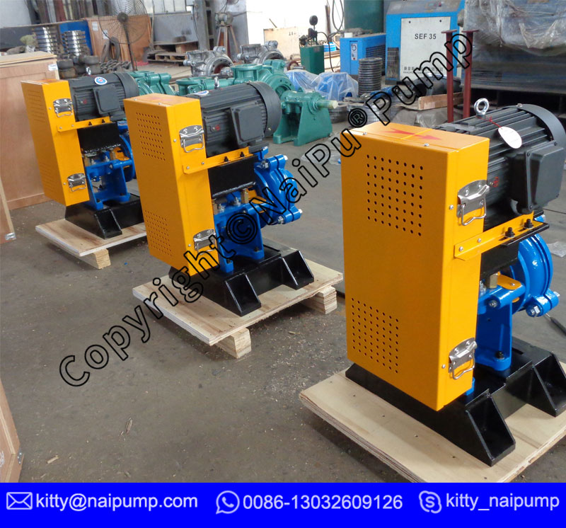 1.5/1BAH Metal Liner Mechanical Slurry Pump with 4kw Motor 