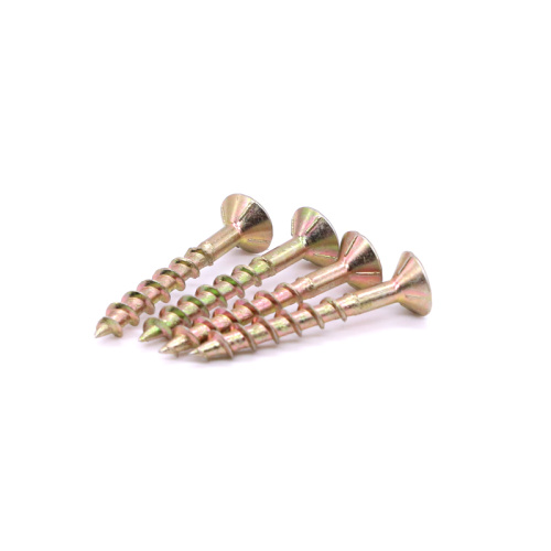 galvanized screw nail High Quality Yellow Galvanized Chipboard Screw Manufactory