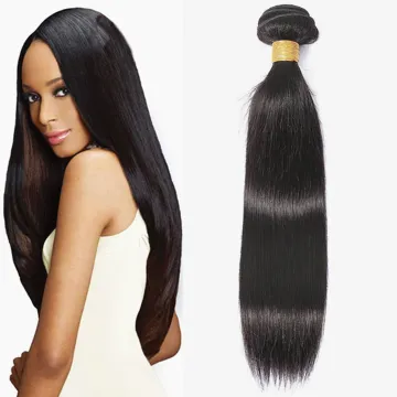 LanDaisy Wholesales Straight Human Hair Bundles Malaysian Hair Weave Bundles 6-26Inch Virgin Hair Bundles Extension