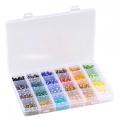 6mm glass crystal beads kits 24boxes