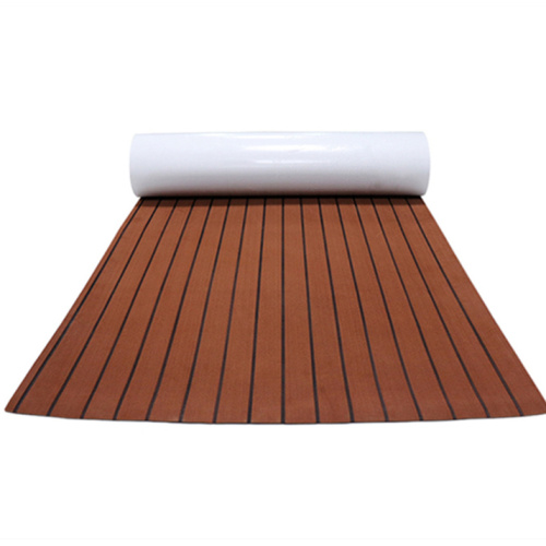 Durable Faux Teak Deck Flooring with 3M glue