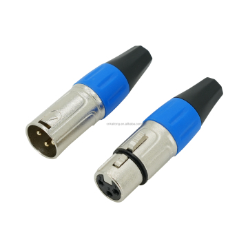 Gold Plated Female 3 Pin XLR Audio Jack for HIFI Speakers and AV Connectors