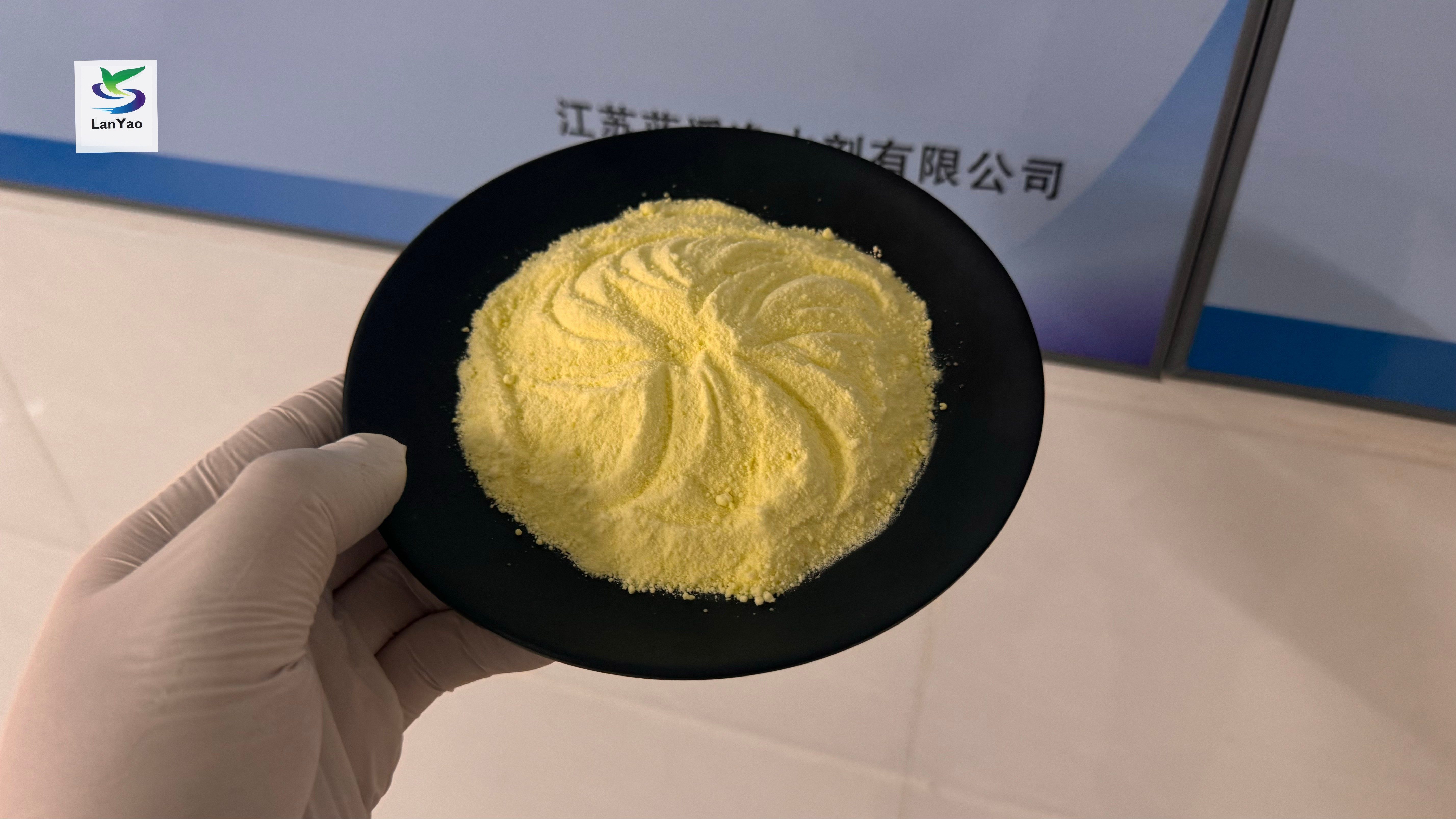 Gelbliches Gerinnungspulver in Trinkqualität