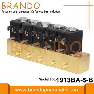 2 Way Water Air Brass Solenoid Valve Manifold