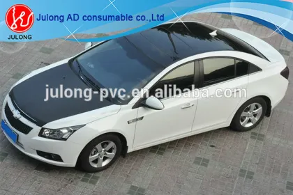 Self-adhesive Car roof film/Glossy black car roof protection film