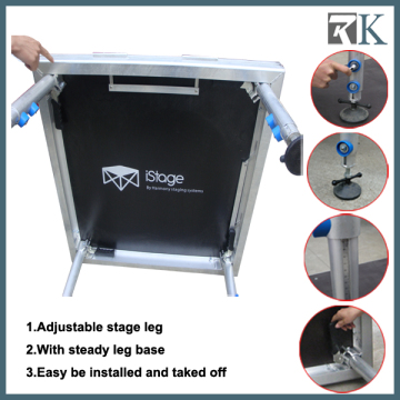 Rk Adjustable Portable Mobile Stage for Sale