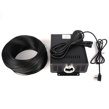 Black Jacket Fiber Optic Cable for Sauna Room Ceiling Starry Sky Decorative Lighting