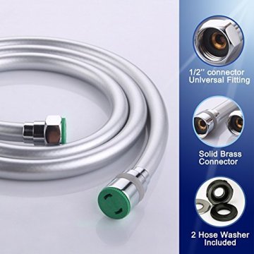 black baking finish stainless steel double lock Shower Hose, ACS CE APPROVAL