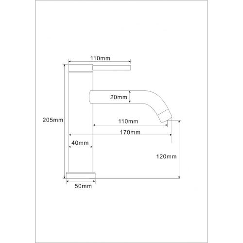 Basin Mixer Matte black 304 stainless-steel single hole basin faucet Supplier