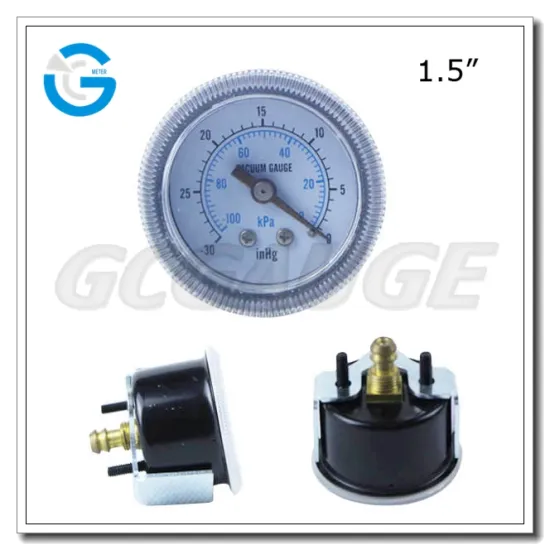 High quality black steel brass internal vacuum pressure gauge 40mm with u-clamp