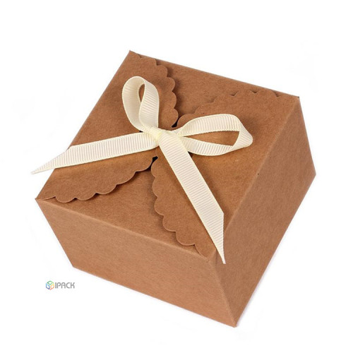 Cookies Kraft Paper Folding Gift Food Box