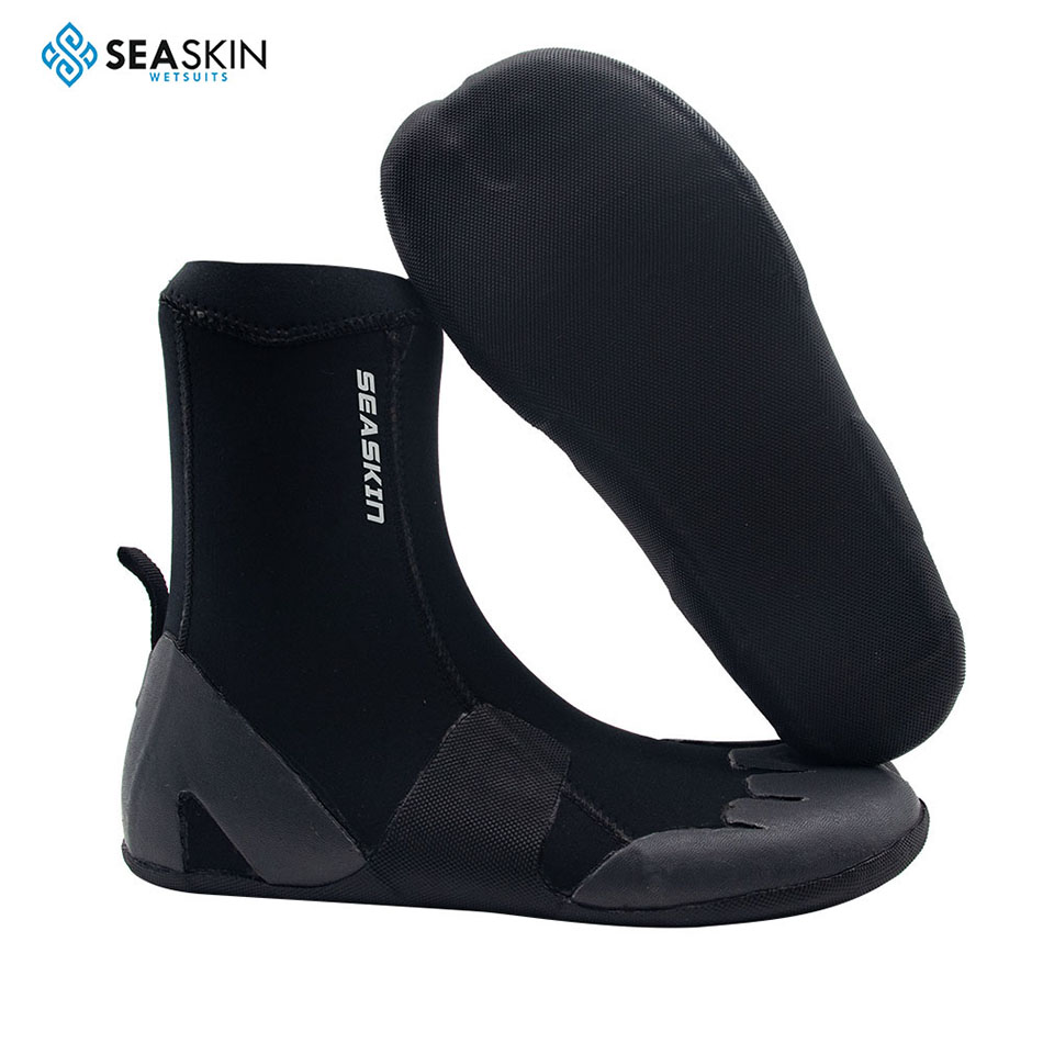 Seaskin Neoprene Boots with Anti-Slip Rubber Sole