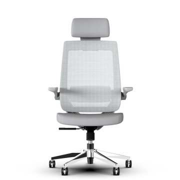 Modern Intelligent Office Task Chair - Half-Mesh Foam Metal Fabric for Home Office