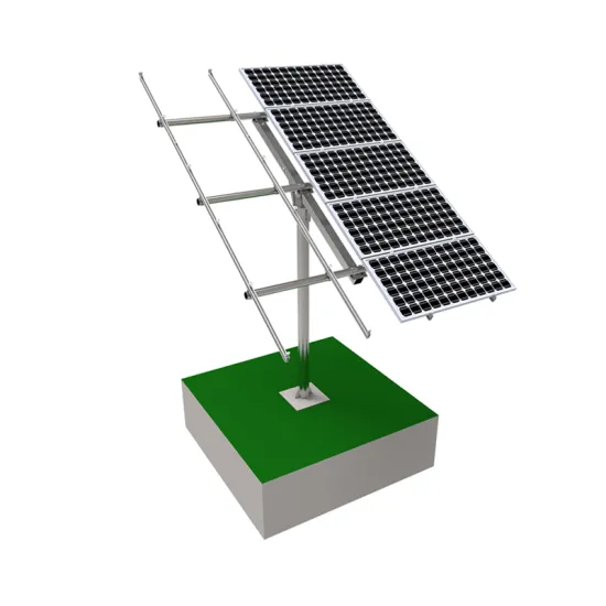 Rotated Adjustable Solar Panel Stand Mount with Pole Type for 10-60 Degree Angles