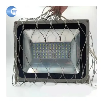 Factory Sale Anti-Theft Mesh Bag Stainless Steel Rope Mesh Bags for Floodlight Safety