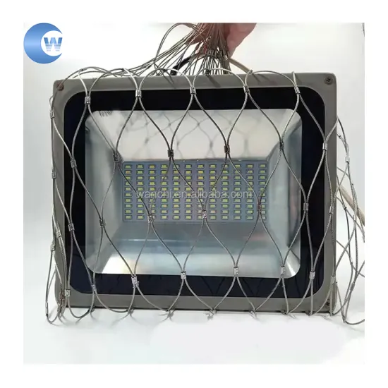 Factory Sale Anti-Theft Mesh Bag Stainless Steel Rope Mesh Bags for Floodlight Safety