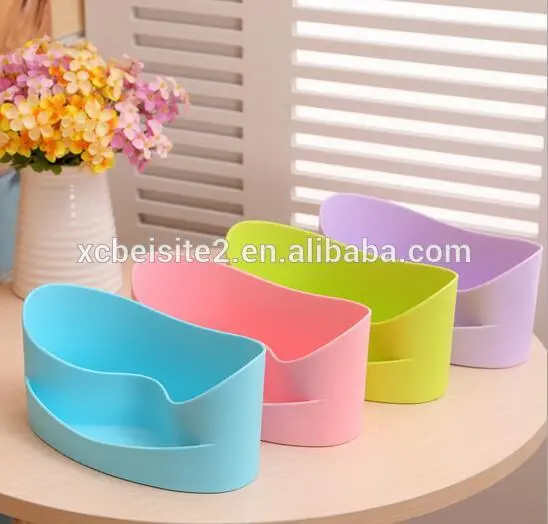 cy271 Multi-Purpose PP Plastic Desktop Storage Box Case Pen Pencil Holder Plastic Cosmetics Make Up office Desk Organizer