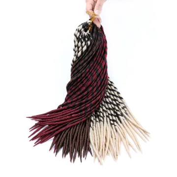 Synthetic Braiding Hair  Goddess Locs Crochet Hair Braids Bomba Dreadlocks Crochet Braids Soft Faux Locs Crochet Hair