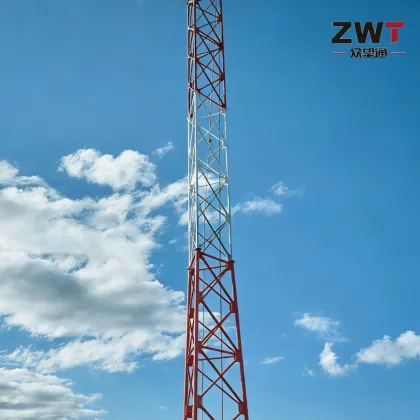 Three Pipe Steel Tower for Communication Networks