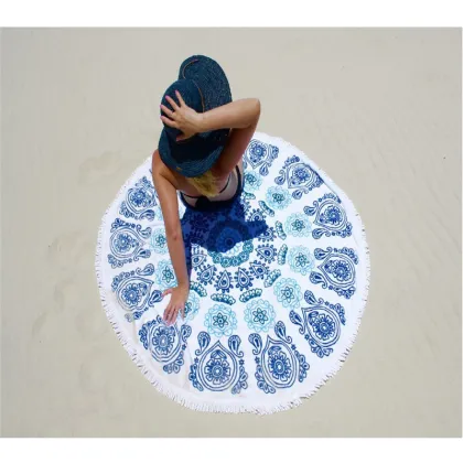 Large Thick Round Beach Towels / Towels