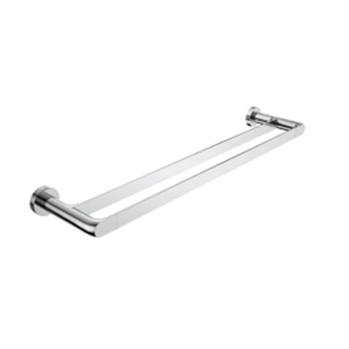 Mur de salle de bain Double serviette Chrome