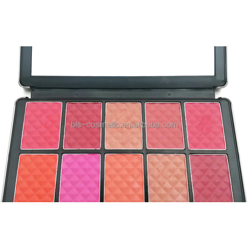 10-color blush metallic palette