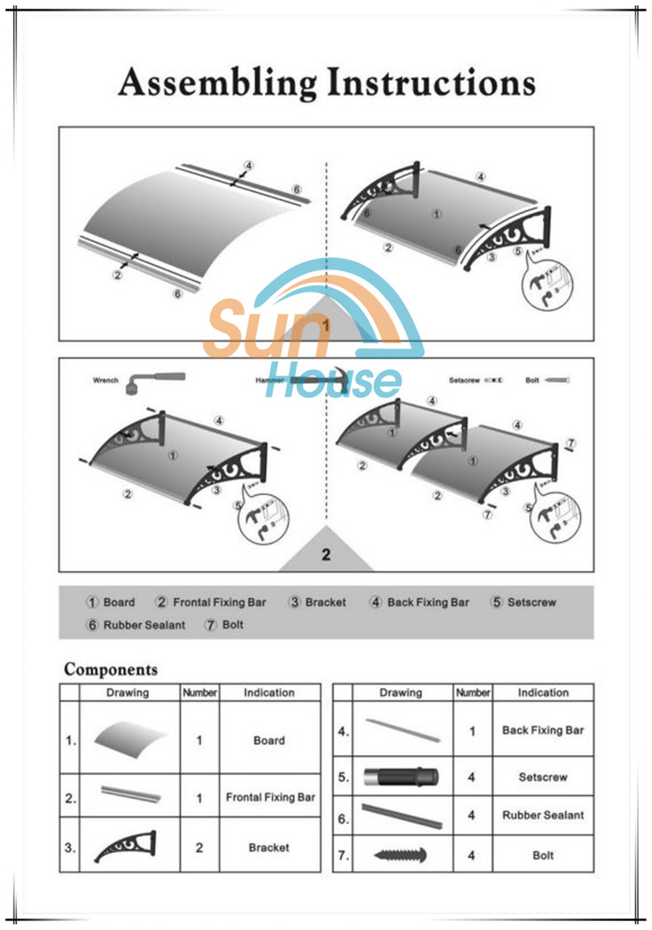 Window and Door Canopy Awning