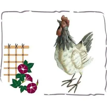 metal rooster garden ornaments