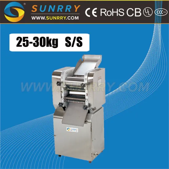 Commercial noodle making mach capacity 25-30kg chinese noodle machine power 750w noodle making machine for CE (SY-NM250B SUNRRY)
