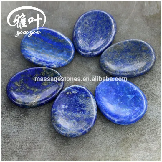 Wholesale semi precious Lapis Lazuli Worry stone for massage
