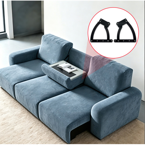 Bisagra plegable para mesa de centro lateral de sofá de arco curvo