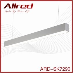 circular corner hanging led linear light for office lighting