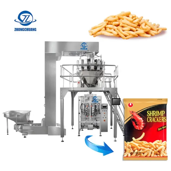 Vertical Form Filling Sealing Machine for Nitrogen Puffed Food Packaging (Crisps, Prawn, Shrimp, Crackers)