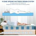 Matelas de 10 pouces avec bobines de poche individuellement