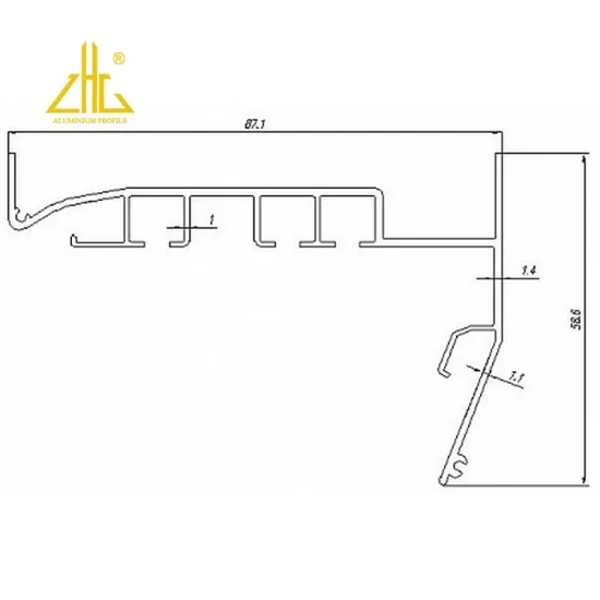 Zhonglian Manufacturing Customized Stretch Ceiling Aluminum Profiles in Various Specifications