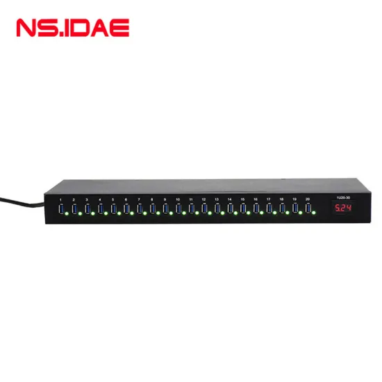 20-port smart charger cabinet type with lights