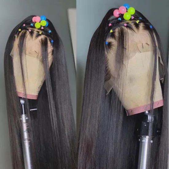 Cheap Raw Brazilian Virgin Human Hair Hd Full 360 Lace Front Wig Transparent Lace Frontal Wig Natural For Black Women Human Hair