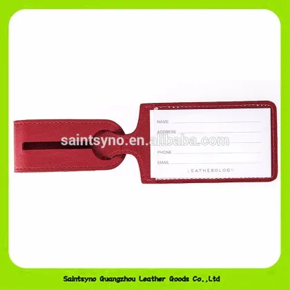 16459 Fashion custom gift leather airplane luggage tags