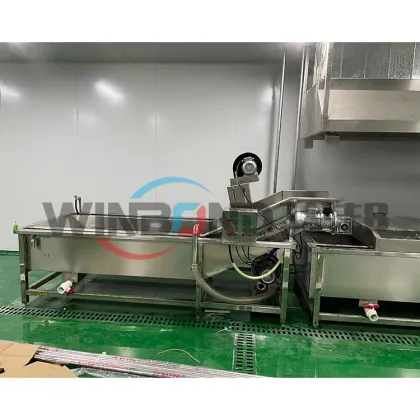 Large Capacity Long Service Life Fruit Washing Machine / Vegetable Bubble Washing Machine