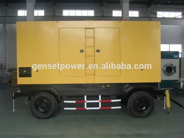 Diesel Engine 100kva Mobile Type Genset With Cummins Engine