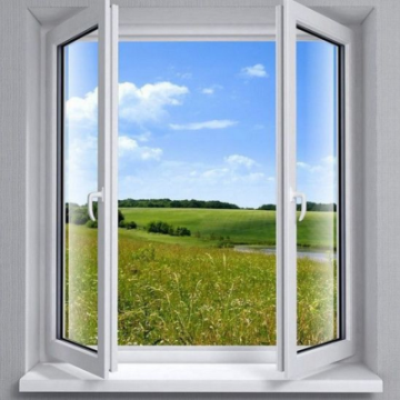 Aluminum Swing Window with Diamond Mesh