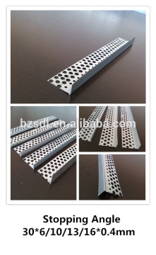 Galvanized steel stopping angle and corner bead