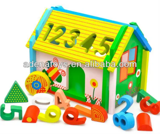 Wooden kids Assembling educational DIY Toys Wisdom House