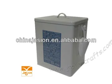 Enamel PET STORAGE BIN / BOWL with scoop
